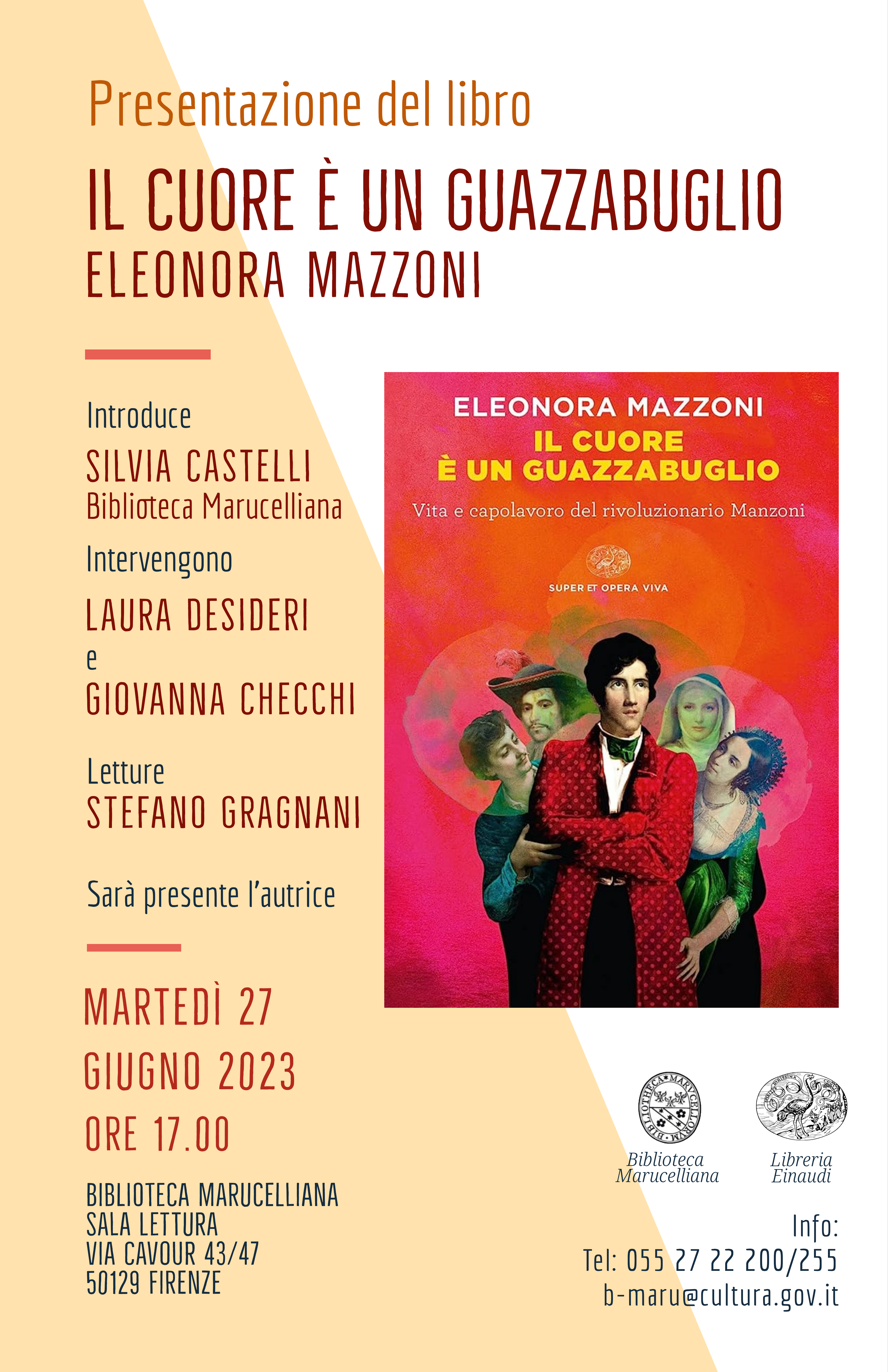 "IL CUORE È UN GUAZZABUGLIO. vita e capolavoro del rivoluzionario Manzoni" di Eleonora Mazzoni